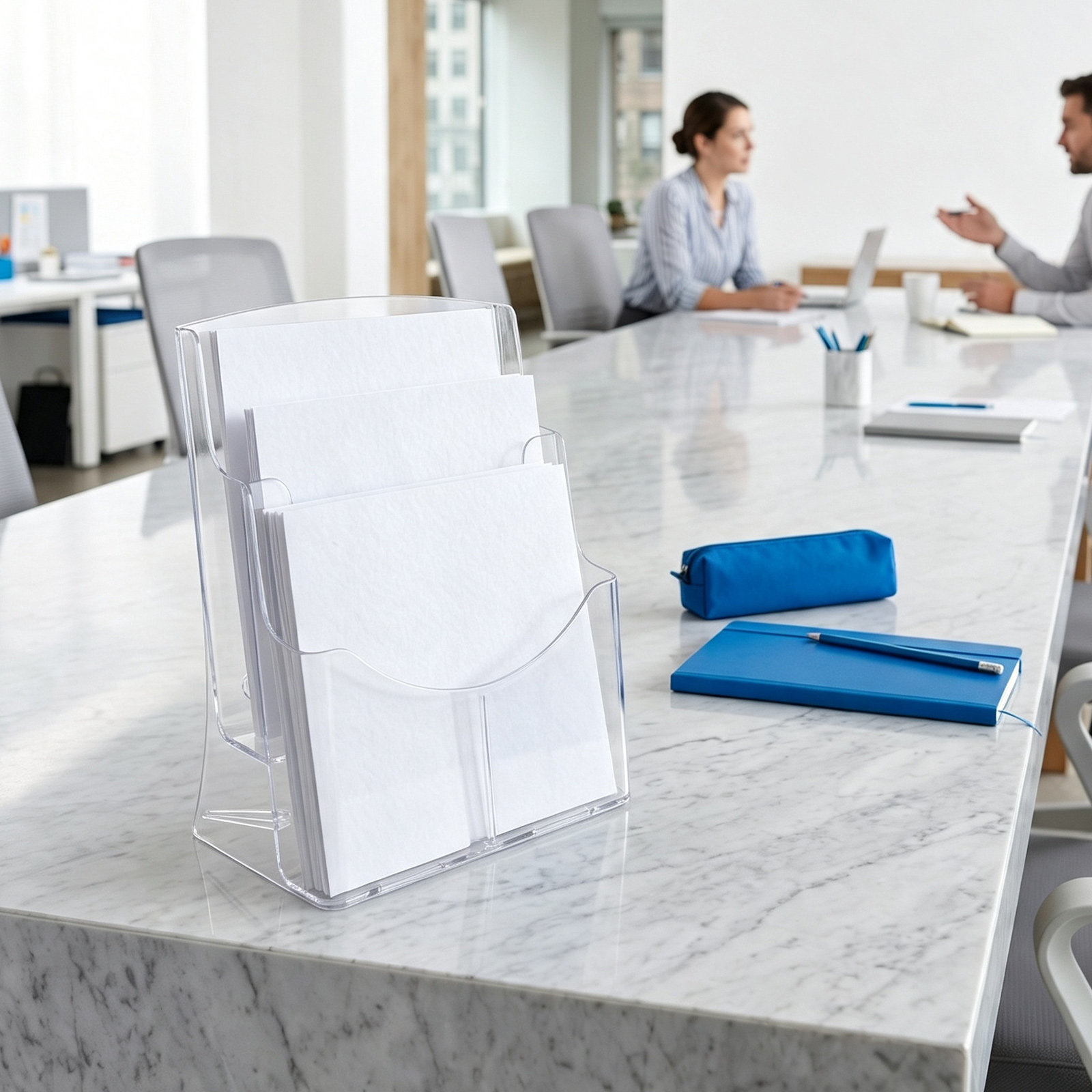 Suporte para folhetos, organiz - Clear Acrylic Book Stand Holder avaliação e preço