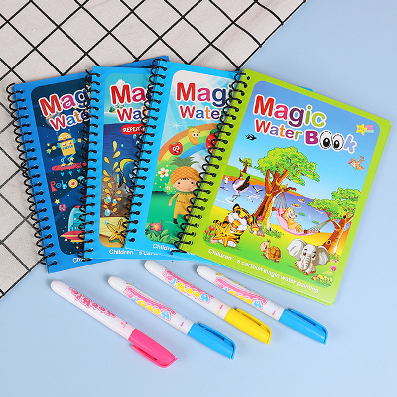 Livro Mágico de Água com Canet - Reusable Water Magic Coloring Book avaliação e preço