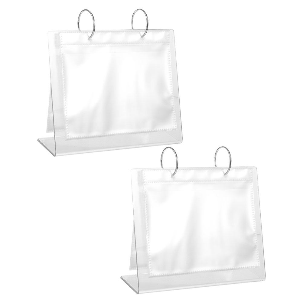 2 unidades de álbum de fotos e - Clear Acrylic Book Stand Holder avaliação e preço