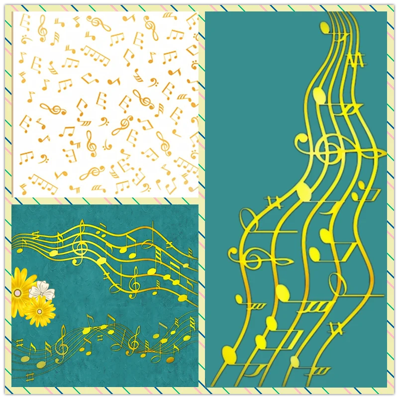 Placa de Hot Foil com Fundo Mu - Blank Sheet Music Notebook avaliação e preço