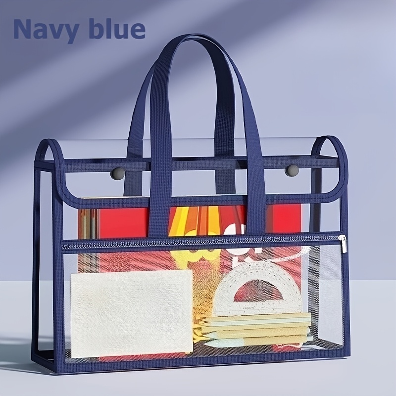 Bolsa Transparente de Dupla Ca - Stationery Books avaliação e preço