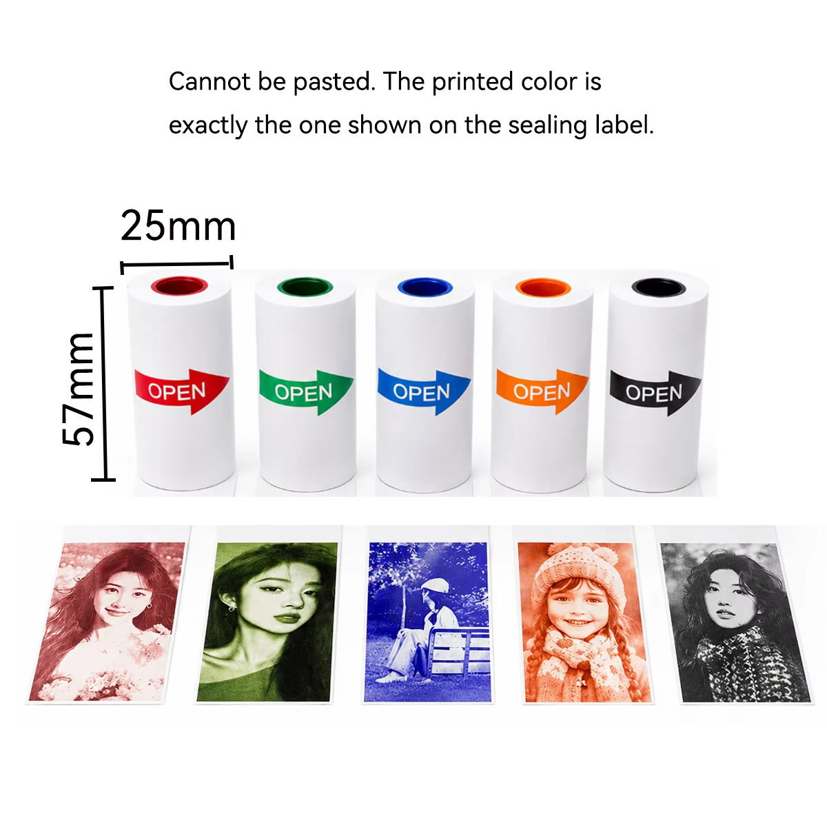 Rolo de Papel Térmico Branco/C - Mini Pocket Thermal Printer Paper Roll avaliação e preço