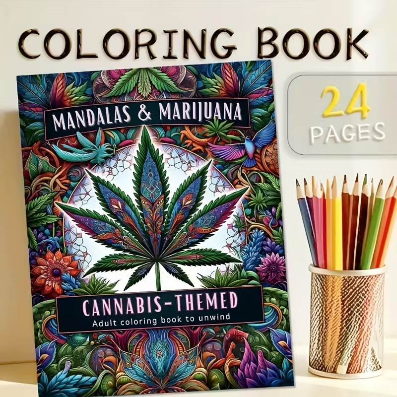 24 páginas estilo mandala, liv - Adult Coloring Book Stress Relief avaliação e preço