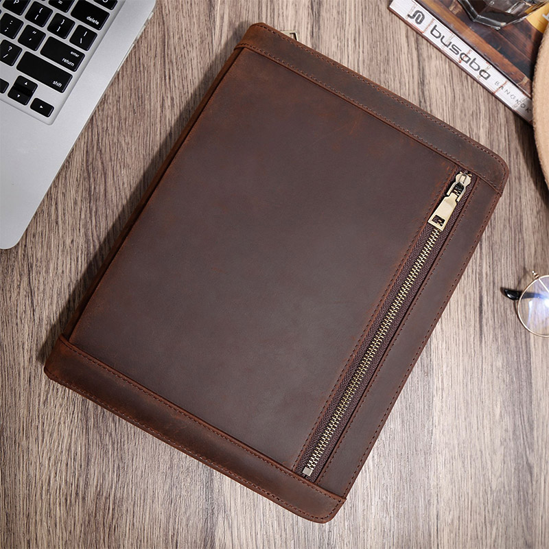 Organizador de Portfólio em Co - Vintage Leather Journal Notebook avaliação e preço