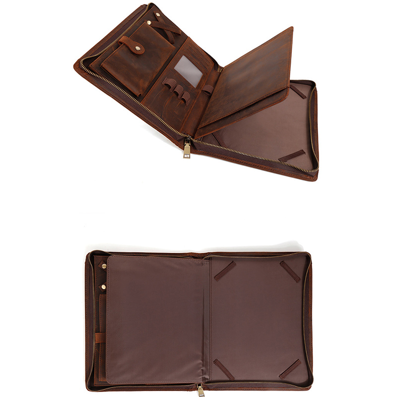 Organizador de Portfólio em Co - Vintage Leather Journal Notebook avaliação e preço